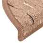 Stair tread mats 15 pcs brown 56x17x3 cm by vidaXL, Stair mats - Ref: Foro24-149869, Price: 56,75 €, Discount: %