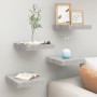 Floating wall shelf 4 pcs MDF concrete gray 23x23.5x3.8 cm by vidaXL, Shelves and shelves - Ref: Foro24-326590, Price: 39,17 ...