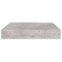 Floating wall shelf 4 pcs MDF concrete gray 23x23.5x3.8 cm by vidaXL, Shelves and shelves - Ref: Foro24-326590, Price: 39,17 ...