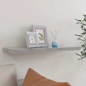 Concrete gray MDF floating wall shelf 80x23.5x3.8 cm by vidaXL, Shelves and shelves - Ref: Foro24-326600, Price: 22,02 €, Dis...