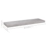 Concrete gray MDF floating wall shelf 80x23.5x3.8 cm by vidaXL, Shelves and shelves - Ref: Foro24-326600, Price: 19,46 €, Dis...