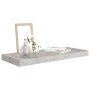 Floating wall shelf in concrete gray MDF 60x23.5x3.8 cm by vidaXL, Shelves and shelves - Ref: Foro24-326597, Price: 16,48 €, ...