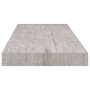 Estante flotante de pared MDF gris hormigón 60x23,5x3,8 cm de vidaXL, Estantes y estanterías - Ref: Foro24-326597, Precio: 21...