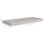 Estante flotante de pared MDF gris hormigón 60x23,5x3,8 cm de vidaXL, Estantes y estanterías - Ref: Foro24-326597, Precio: 21...