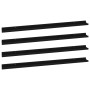 Wall shelves 4 units black 115x9x3 cm by vidaXL, Shelves and shelves - Ref: Foro24-326671, Price: 45,60 €, Discount: %