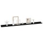 Wall shelves 4 units black 115x9x3 cm by vidaXL, Shelves and shelves - Ref: Foro24-326671, Price: 45,60 €, Discount: %