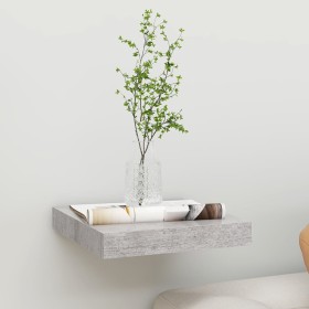 Gray concrete MDF floating wall shelf 23x23.5x3.8 cm by vidaXL, Shelves and shelves - Ref: Foro24-326588, Price: 11,89 €, Dis...