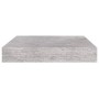 Estante flotante de pared gris hormigón MDF 23x23,5x3,8 cm de vidaXL, Estantes y estanterías - Ref: Foro24-326588, Precio: 11...