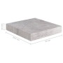 Gray concrete MDF floating wall shelf 23x23.5x3.8 cm by vidaXL, Shelves and shelves - Ref: Foro24-326588, Price: 11,71 €, Dis...