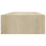 Estante con cajón de pared MDF roble 60x23,5x10 cm de vidaXL, Estantes y estanterías - Ref: Foro24-330261, Precio: 68,26 €, D...