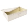 Caja de almacenaje tela color crema 70x40x18 cm de vidaXL, Cestas para almacenaje - Ref: Foro24-332907, Precio: 23,75 €, Desc...