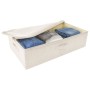 Caja de almacenaje tela color crema 70x40x18 cm de vidaXL, Cestas para almacenaje - Ref: Foro24-332907, Precio: 23,75 €, Desc...