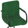 Swivel dining chairs 2 units dark green velvet by vidaXL, dining chairs - Ref: Foro24-334786, Price: 86,15 €, Discount: %