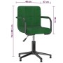 Swivel dining chairs 2 units dark green velvet by vidaXL, dining chairs - Ref: Foro24-334786, Price: 86,15 €, Discount: %