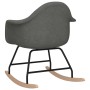 Silla mecedora de tela gris oscura de vidaXL, Mecedoras - Ref: Foro24-338106, Precio: 97,53 €, Descuento: %