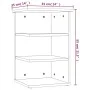 Auxiliary plywood white gloss cabinet 35x35x55 cm by vidaXL, Sideboards - Ref: Foro24-806280, Price: 40,79 €, Discount: %