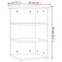 Zusatzschrank Sperrholz glänzend weiß 35x35x55 cm von vidaXL, Sideboards - Ref: Foro24-806280, Preis: 37,66 €, Rabatt: %