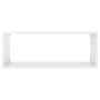 Cube wall shelves 2 pcs glossy white engineered wood by vidaXL, Shelves and shelves - Ref: Foro24-807151, Price: 35,68 €, Dis...