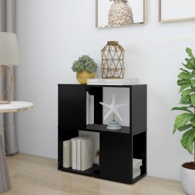 Black plywood bookshelf 60x24x63 cm by vidaXL, Bookcases and shelves - Ref: Foro24-809063, Price: 33,99 €, Discount: %