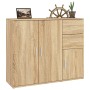 Sonoma oak plywood sideboard 91x29.5x75 cm by vidaXL, Sideboards - Ref: Foro24-823272, Price: 76,15 €, Discount: %