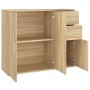 Sonoma oak plywood sideboard 91x29.5x75 cm by vidaXL, Sideboards - Ref: Foro24-823272, Price: 76,15 €, Discount: %