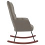 Light Gray Velvet Rocking Chair by vidaXL, Rocking chairs - Ref: Foro24-328139, Price: 133,02 €, Discount: %