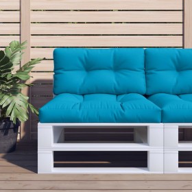 Cushions for pallet sofa, 2 units, light blue fabric by vidaXL, Cushions for chairs and sofas - Ref: Foro24-360693, Price: 59...