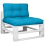 Palettensofa Kissen 2 Stück hellblaues Stoff von vidaXL, Kissen für Stühle und Sofas - Ref: Foro24-360693, Preis: 59,75 €, Ra...