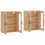 Armarios de pared 2 uds madera de ingeniería roble Sonoma de vidaXL, Aparadores - Ref: Foro24-3197964, Precio: 160,54 €, Desc...