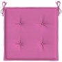 Cojines de silla de jardín 2 uds tela rosa 40x40x3 cm de vidaXL, Cojines para sillas y sofás - Ref: Foro24-361026, Precio: 22...