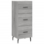 Aparador alto madera contrachapada gris Sonoma 34,5x34x180 cm de vidaXL, Aparadores - Ref: Foro24-3200215, Precio: 114,99 €, ...