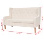 2-piece sofa set cream white fabric by vidaXL, Sofas - Ref: Foro24-274930, Price: 773,70 €, Discount: %