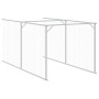 Caseta perros con corral acero galvanizado gris 110x813x110 cm de vidaXL, Casetas para perros - Ref: Foro24-3189081, Precio: ...