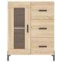 Aparador alto madera contrachapada color roble 69,5x34x180 cm de vidaXL, Aparadores - Ref: Foro24-3189520, Precio: 168,24 €, ...