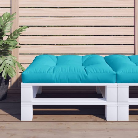 Cushion for pallets turquoise fabric 80x80x12 cm by vidaXL, Cushions for chairs and sofas - Ref: Foro24-360512, Price: 42,79 ...