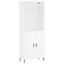 Tall white plywood sideboard 69.5x34x180 cm by vidaXL, Sideboards - Ref: Foro24-3189269, Price: 147,54 €, Discount: %