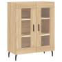 Tall plywood oak-colored highboard 69.5x34x180 cm by vidaXL, Sideboards - Ref: Foro24-3189336, Price: 152,84 €, Discount: %