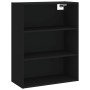 Aparador alto madera contrachapada negro 69,5x34x180 cm de vidaXL, Aparadores - Ref: Foro24-3189318, Precio: 145,67 €, Descue...