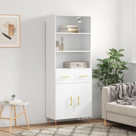 Tall white plywood sideboard 69.5x34x180 cm by vidaXL, Sideboards - Ref: Foro24-3200505, Price: 148,41 €, Discount: %