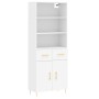 Aparador alto madera contrachapada blanco 69,5x34x180 cm de vidaXL, Aparadores - Ref: Foro24-3200505, Precio: 148,41 €, Descu...