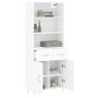 Tall white plywood sideboard 69.5x34x180 cm by vidaXL, Sideboards - Ref: Foro24-3200505, Price: 155,27 €, Discount: %