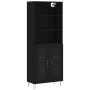 Tall black plywood sideboard 69.5x34x180 cm by vidaXL, Sideboards - Ref: Foro24-3189310, Price: 147,29 €, Discount: %