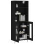 Tall black plywood sideboard 69.5x34x180 cm by vidaXL, Sideboards - Ref: Foro24-3189310, Price: 147,29 €, Discount: %