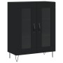 Tall black plywood sideboard 69.5x34x180 cm by vidaXL, Sideboards - Ref: Foro24-3189310, Price: 147,29 €, Discount: %