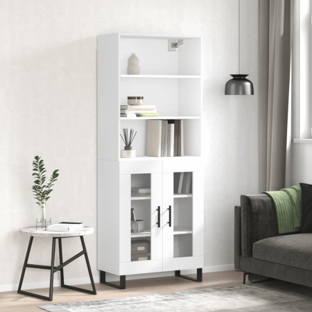 Tall white plywood sideboard 69.5x34x180 cm by vidaXL, Sideboards - Ref: Foro24-3189341, Price: 149,99 €, Discount: %