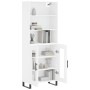 Tall white plywood sideboard 69.5x34x180 cm by vidaXL, Sideboards - Ref: Foro24-3189341, Price: 149,99 €, Discount: %