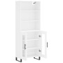 Tall white plywood sideboard 69.5x34x180 cm by vidaXL, Sideboards - Ref: Foro24-3189341, Price: 149,99 €, Discount: %