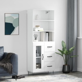 Tall white plywood sideboard 69.5x34x180 cm by vidaXL, Sideboards - Ref: Foro24-3189501, Price: 147,23 €, Discount: %