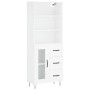 Tall white plywood sideboard 69.5x34x180 cm by vidaXL, Sideboards - Ref: Foro24-3189501, Price: 148,55 €, Discount: %