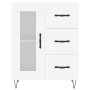 Hohes weißes Sperrholz-Sideboard 69,5 x 34 x 180 cm von vidaXL, Sideboards - Ref: Foro24-3189501, Preis: 147,56 €, Rabatt: %